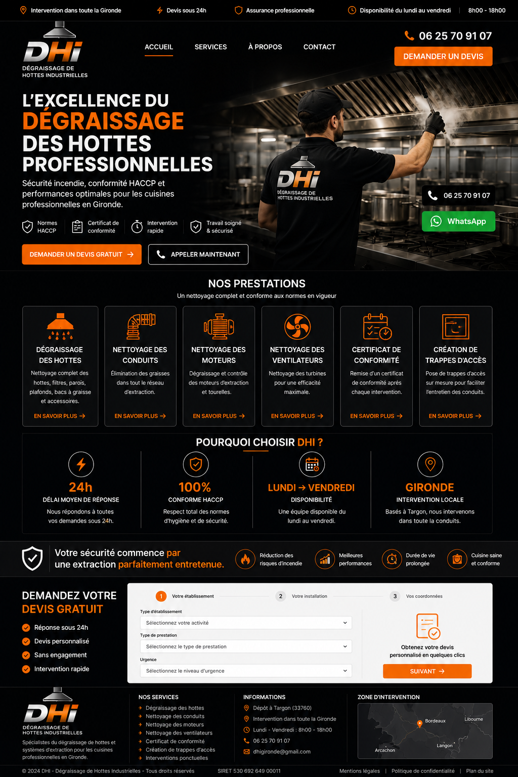 DHI – Dégraissage de Hottes Industrielles